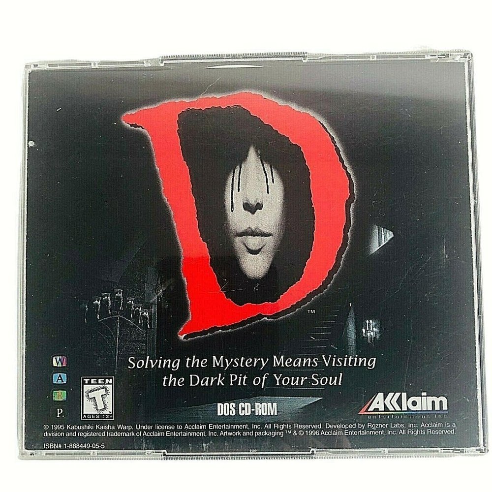 D PC DOS Game 1995 By Acclaim Discs Only Original Jewel Case Vintage